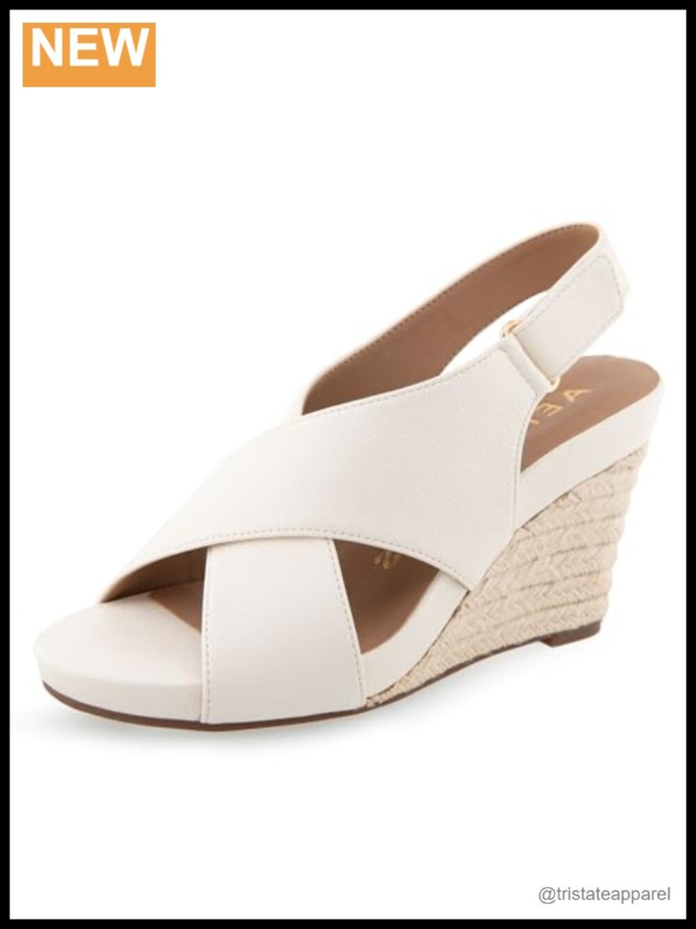 Aerosoles Payton Espadrille Wedge Sandal Faux Leather Slingback